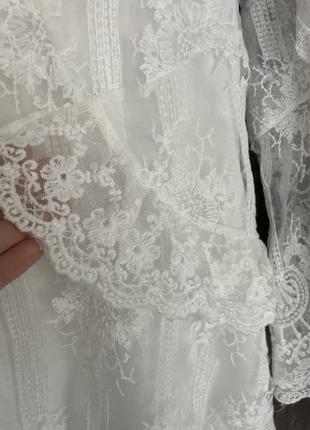 Платье свадебное, венчальное, на крестостное4 фото