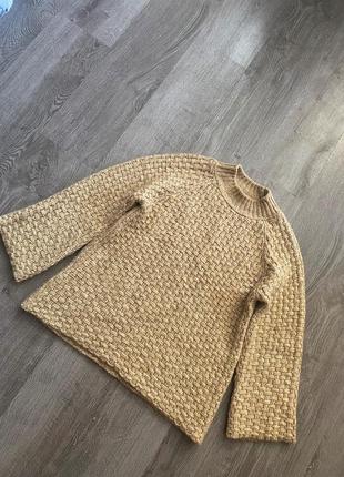 Стильный мягкий тёплый джемпер свитер оверзайз от mango3 фото