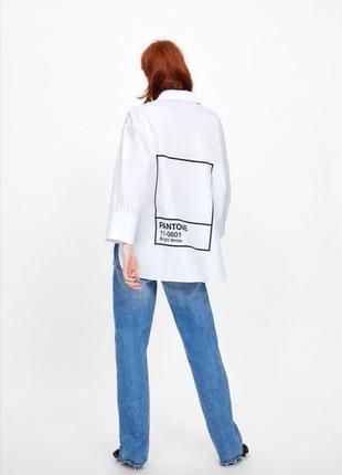 Стильна сорочка zara pantone1 фото