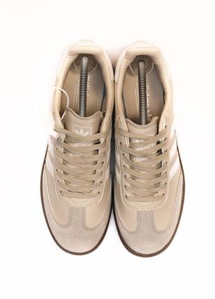 Мужские сникерсы adidas samba fb beige gum.3 фото