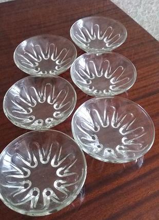 Нові піали із скла 6 штук.