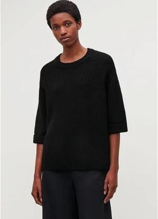 Шерстяной вязаный свитер cos