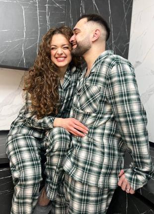 Пижама домашний костюм парные фемили лук фланец5 фото