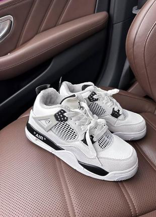 Зимние женские кроссовки paul george pink nike zoom shoes for women 2017 retro winter white black grey fur белого с черным и серым цветов с мехом