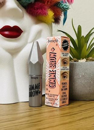 Оригінал benefit gimme brow+ volumizing gel гель для збільшення об'єму брів 3 neutral light brown