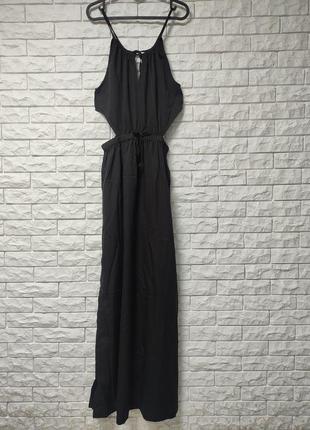 Boohoo l легке плаття чорне літнє пляжне  платье легкое черное летнее пляжное4 фото