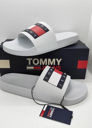 Стильные удобные шлепанцы tommy hilfiger оригинал