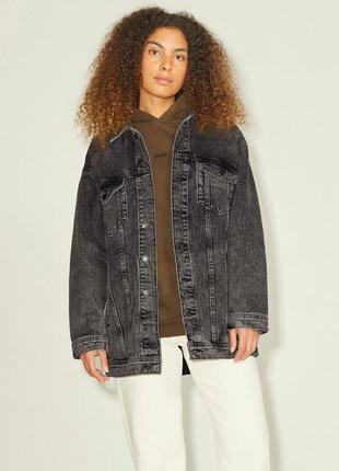 Куртка женская jjxx джинсовая, серый цвет, размер l