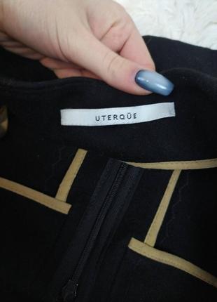 Женская тёплая юбка uterque чёрная размер s7 фото