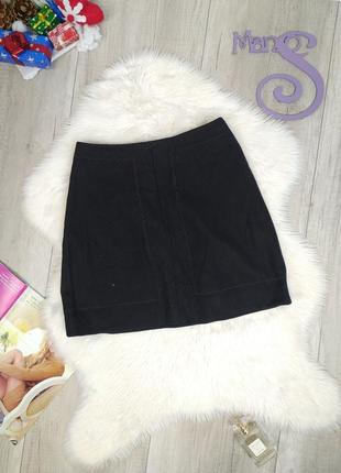 Женская тёплая юбка uterque чёрная размер s4 фото
