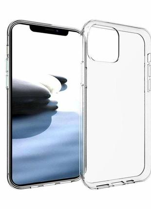 Чехол для iphone 13 pro max силиконовый прозрачный плотный