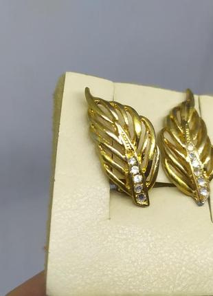 Винтажные клипсы листики