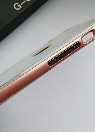 Чехол для iphone xs max силиконовый прозрачный с рамкой и подставкой4 фото