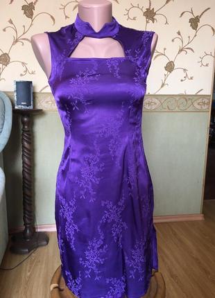 Сукня в східному стилі фіолетова