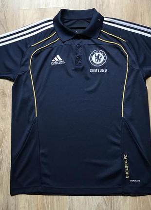 Коллекционная футбольная поло футболка adidas chelsea fc climalite9 фото