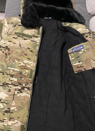Зимова куртка-бушлат для військових мультикам5 фото