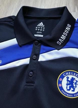 Винтажная футбольная поло adidas chelsea fc4 фото