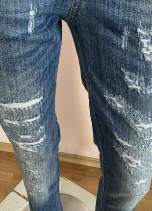 Итальянские фирменные джинсы с потертостями/s/ brend benetton5 фото