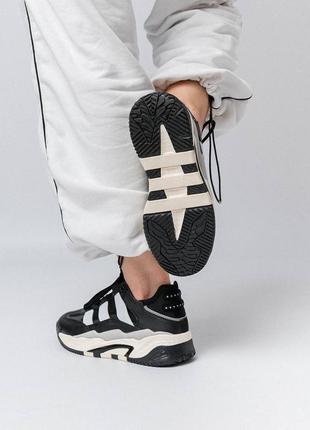 Женские кроссовки adidas niteball hd / адидас / демисезонные / весенние, летние, осенние / обувь / кожа, замша / белые, черные, серые, бежевые