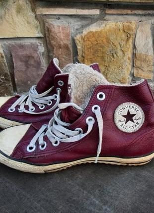 Чоловічі утеплені кеди converse.