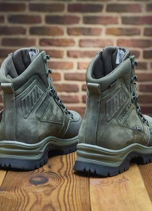 Тактичні зимові черевики з натуральної шкіри колір хакі, тактические военные ботинки зима утеплитель термо размеры 36-475 фото