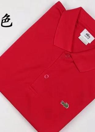 Поло lacoste. різнокольорові поло лакост. s-6xl9 фото