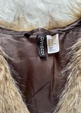 Жилетка меховая h&m 2