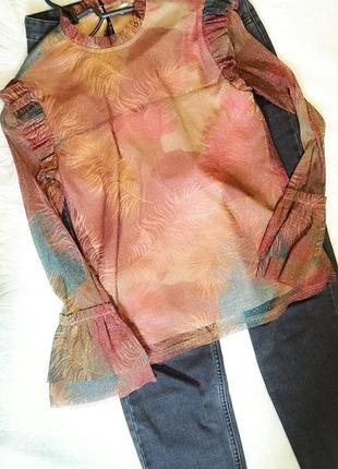 ❇️суперефектна, нарядна жіноча блуза з ефектом блиску (р.s)