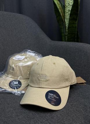 Оригинальная кепка the north face norm washed cotton cap in stone