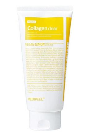 Гель-пінка з колагеном та обліпихою medi-peel vegan vitamin collagen clear 300 мл