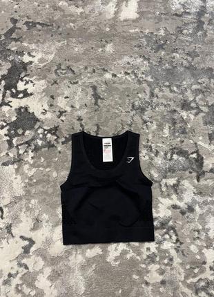 Спортивный женский женский женский кроп топ топик для бега для спорта gymshark