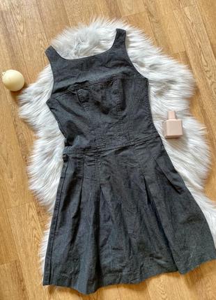 Джинсовый сарафан sisley (сислей)