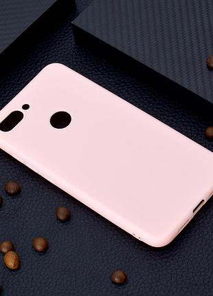 Чохол для xiaomi mi 8 lite / mi 8 youth / mi 8x 6.26" силікон soft touch бампер світло-рожевий