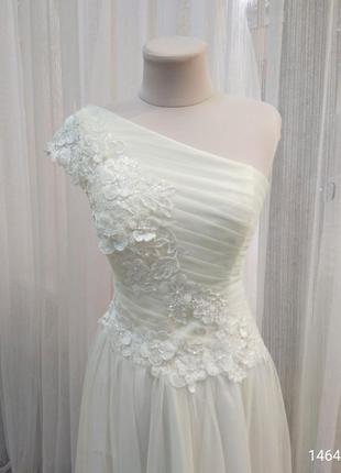 Весільна/вечірня/випускна сукня в кольорі айворі2 фото
