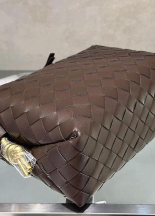 Сумка жіноча брендова сумка жіноча bottega шоколадна сумка3 фото