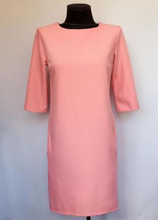 Суперцена. стильное платье, расцветка пудра. турция. новое, р. 42