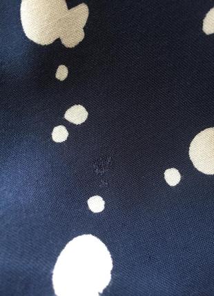 Віскозне платіце в горошок ichi, основний колір синій, розмір хс-с-м9 фото