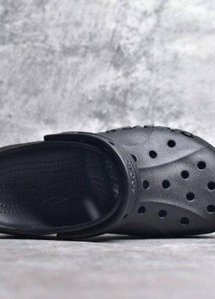 Крокс платформа баябенд клог чорні crocs baya platform clog black3 фото