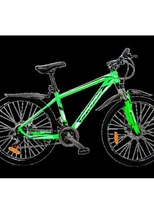 Cross велосипед cross kron 27.5" 17" черно-зеленый