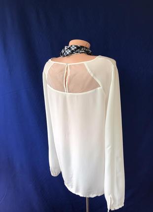 Nile блузка кофта сорочка белоснежныая блуза шовкова блузка. ідеал!3 фото