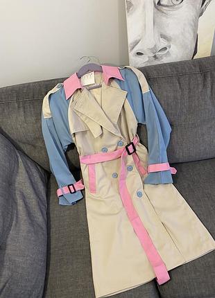 Красивый тренч- комбинация цветов