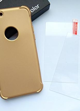 Чехол + 2 стекла для iphone 6 / 6s силиконовая накладка на айфон 6