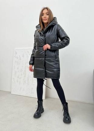 Курточка «зефирка люкс» удлиненная на шнурочках!