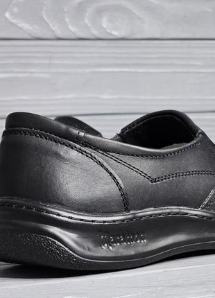 Кожаные харьковские прошитые черные мужские туфли без шнурка 39-47рр!!!4 фото
