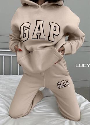 Костюм зимовий теплий gap оверсайз модель 44-46