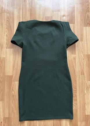 Сукня темно-зелена zara2 фото