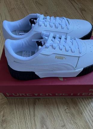 Женские кроссовки Stickereien puma original натуральная кожа