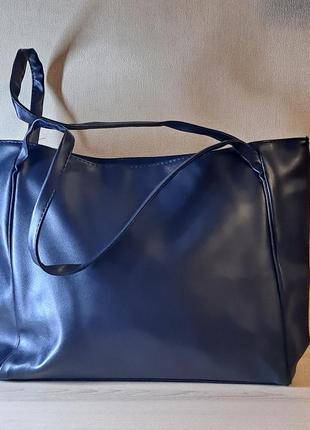 Жіноча сумка шопер 2 в 1  з еко шкіри