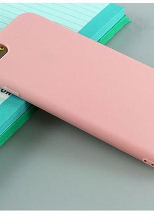 Чехол для apple iphone 8 силикон soft touch бампер светло-розовый