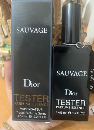 Мужской парфюм christian dior sauvage тестер швейцария 65 мл1 фото